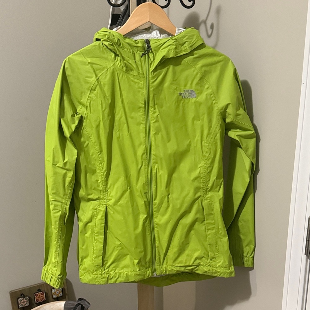 The North Face Women's Lime Green Rain Jacket